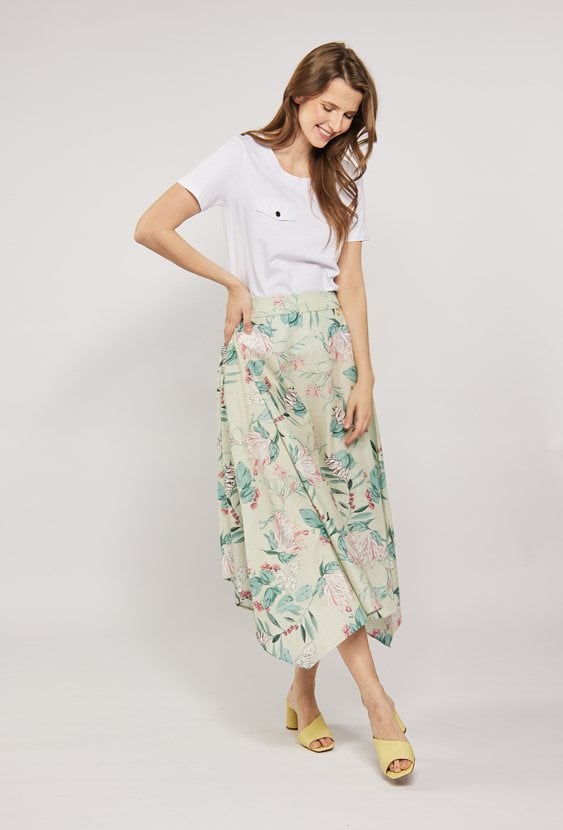 Bawełniana spódnica damska midi