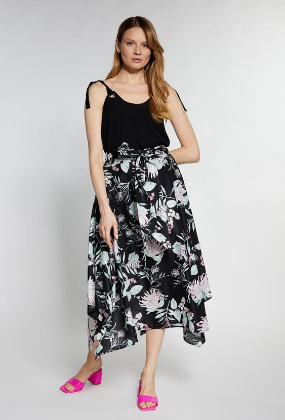 Bawełniana spódnica damska midi