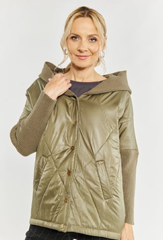 Kurtka swetrowa z kapturem