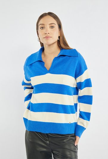 Sweter damski w paski