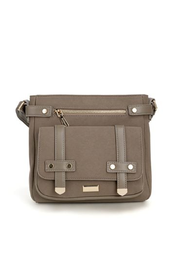 Torba z ozdobną kieszenią na klapę