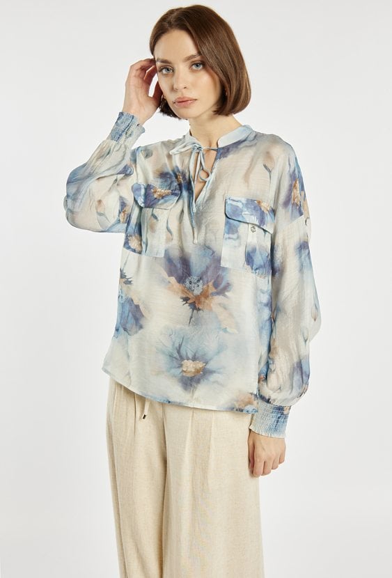 Wzorzysta bluzka damska