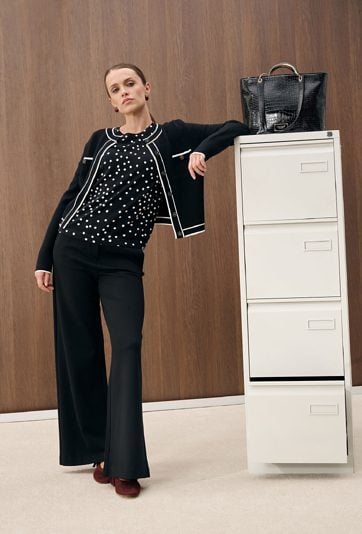 Czarne eleganckie spodnie