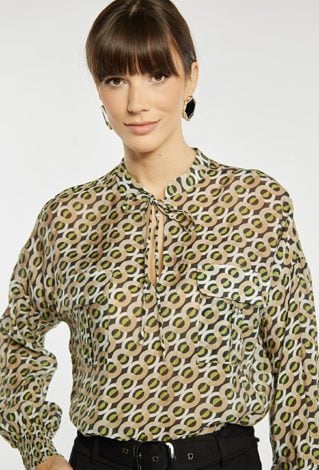 Wzorzysta bluzka damska