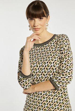 Wzorzysta bluzka damska