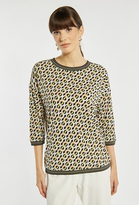 Wzorzysta bluzka damska