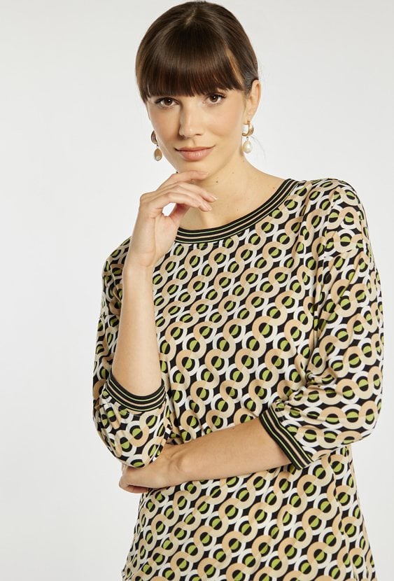 Wzorzysta bluzka damska