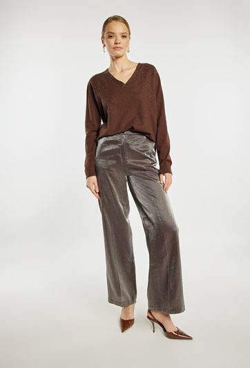 Sweter damski z dżetami