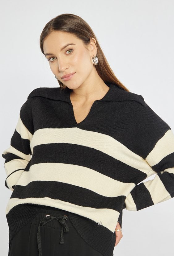 Sweter damski w paski