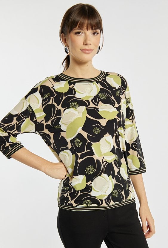 Wzorzysta bluzka damska