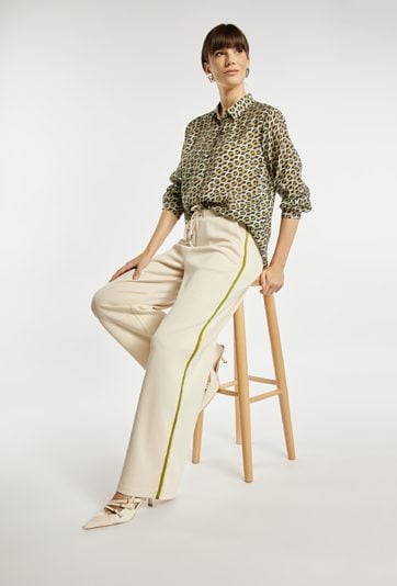 Spodnie damskie z wiązaniem