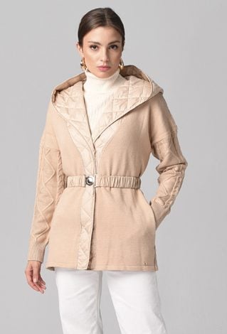 Kurtka swetrowa z kapturem