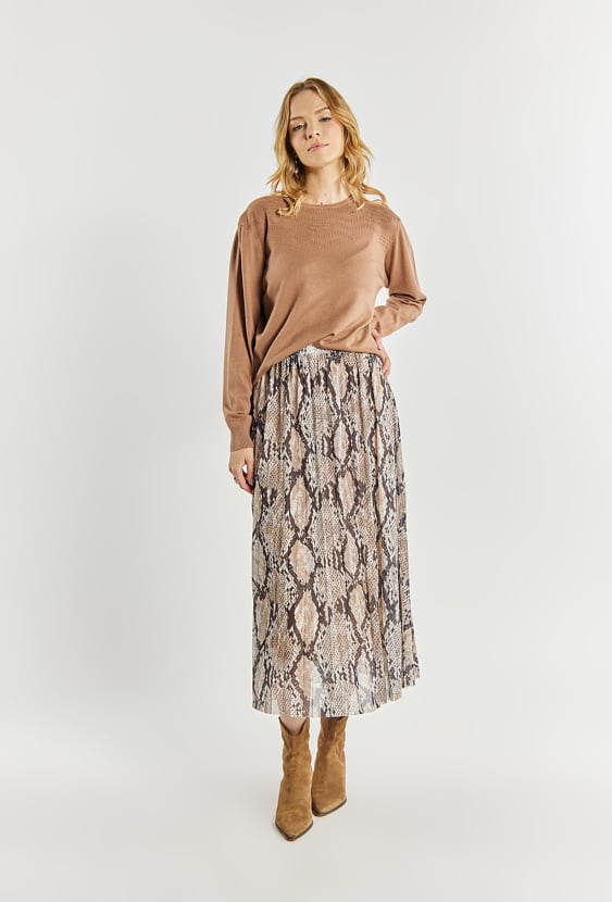 Sweter damski z delikatnym wzorem