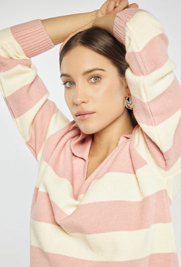 Sweter damski w paski