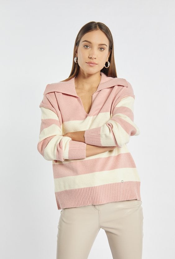 Sweter damski w paski