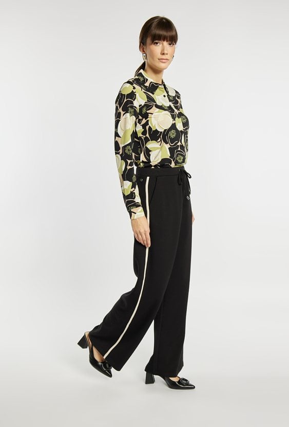 Spodnie damskie z wiązaniem