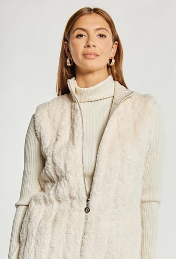 Swetrowa kamizelka damska