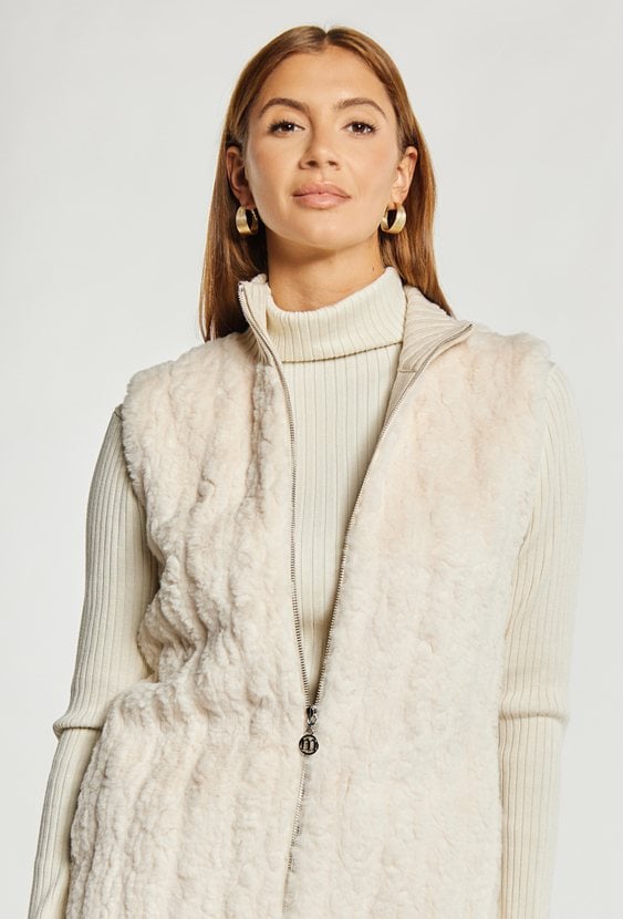 Swetrowa kamizelka damska