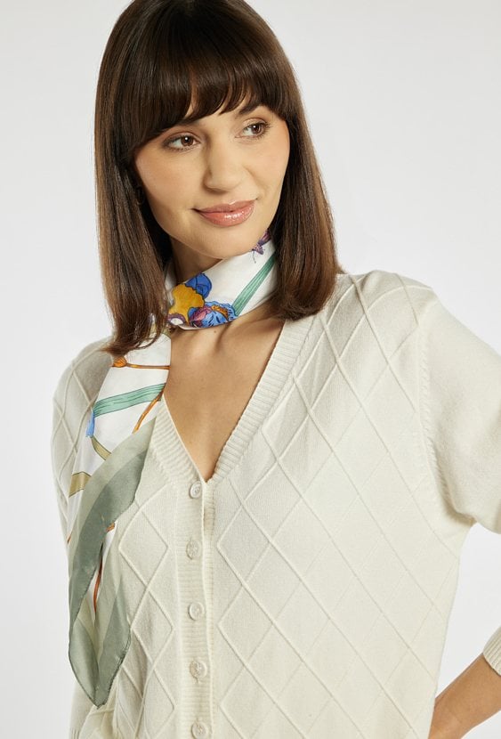 Kardigan damski z kieszonkami