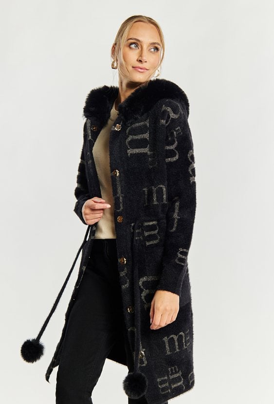 Długi sweter płaszczowy