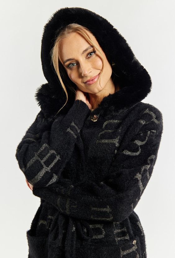 Długi sweter płaszczowy