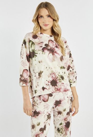 Bluza z kwiatowym wzorem
