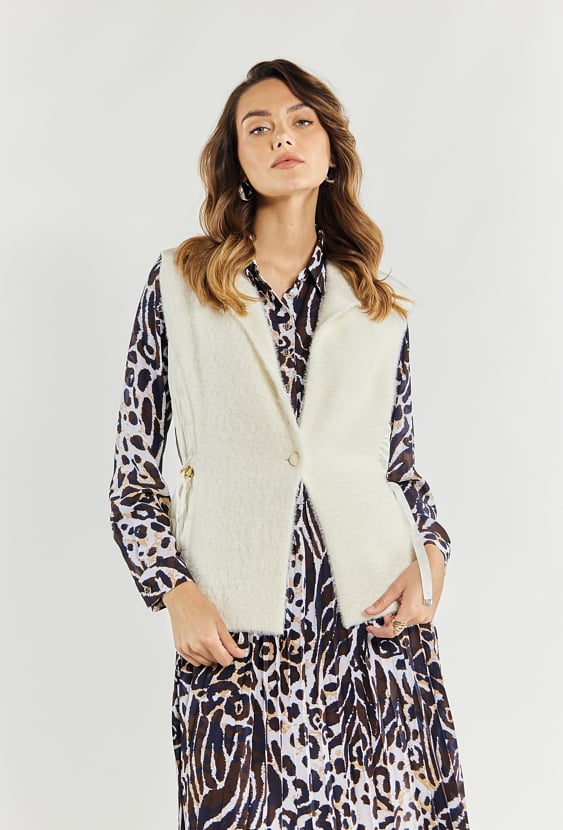 Kamizelka damska ze ściągaczem