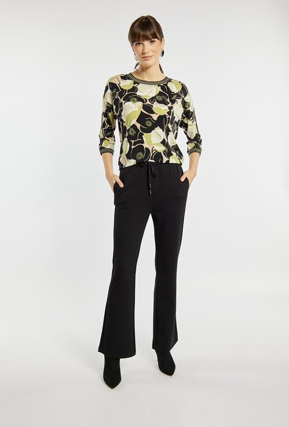 Spodnie damskie z wiązaniem