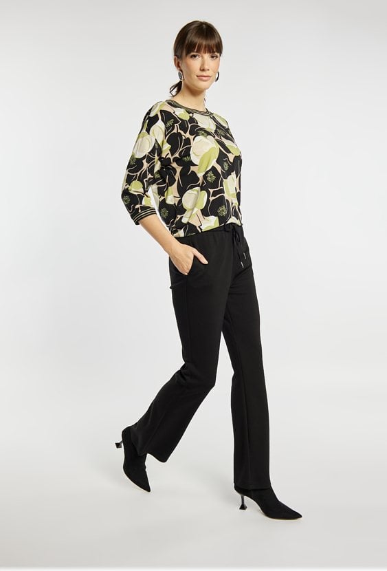 Spodnie damskie z wiązaniem