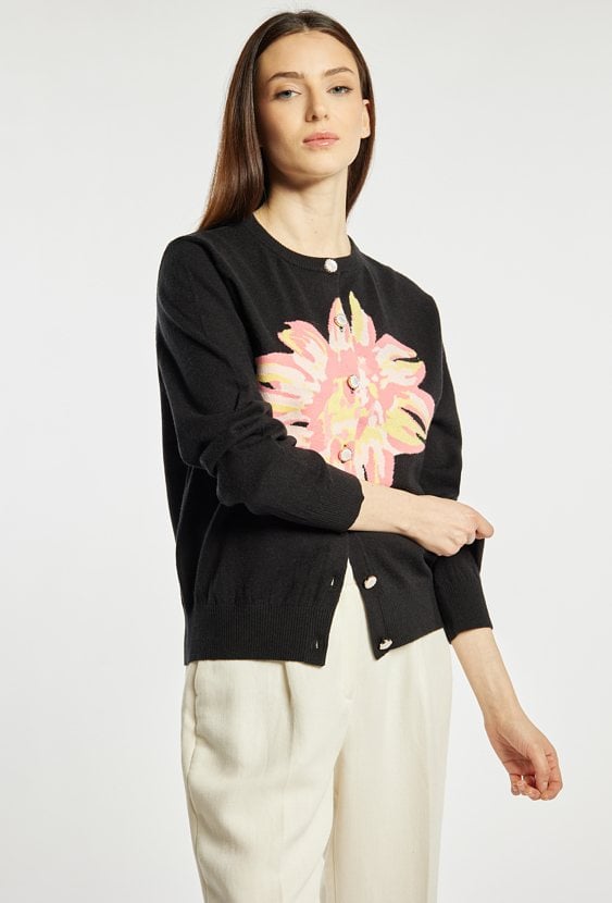 Sweter damski z wzorem