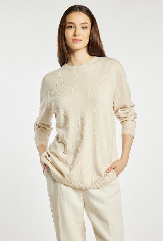 Sweter damski z wzorem