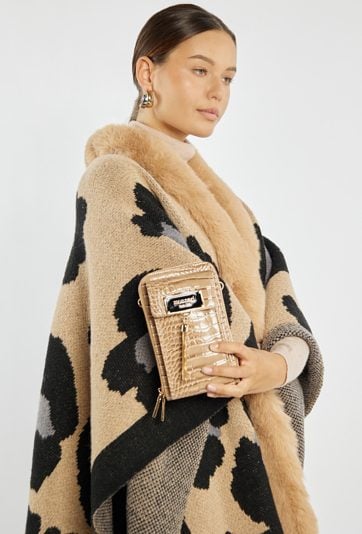 Torebka na telefon z wzorem