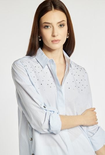 Luźna koszula w paski