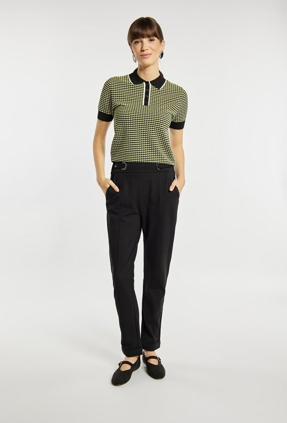 Czarne spodnie damskie