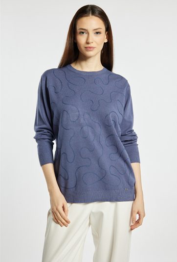 Sweter damski z wzorem