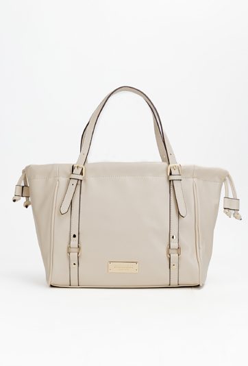 Torba damska z ozdobnymi paskami