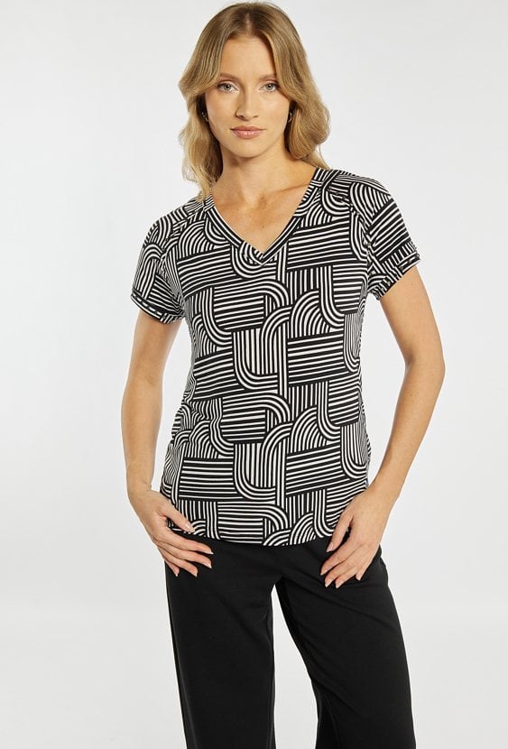 Bluzka damska z wzorem