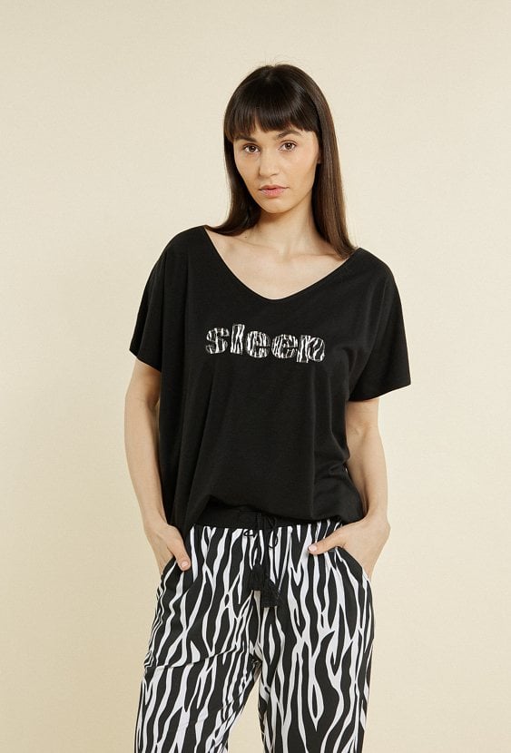 Koszulka od piżamy z bawełny