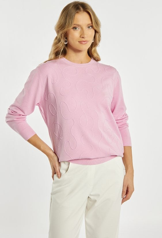 Sweter damski z wzorem