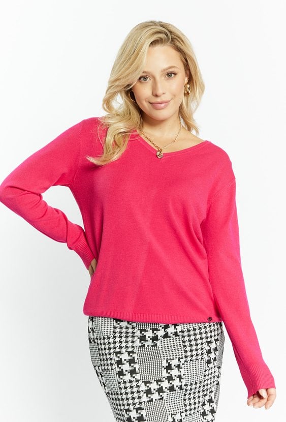 Wiskozowy sweter damski