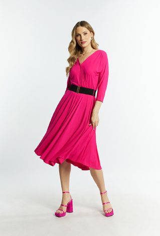 Sukienka damska z paskiem