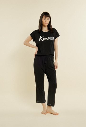 Spodnie od piżamy w czarnym kolorze