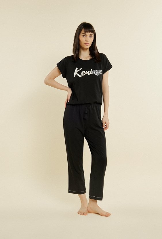 Spodnie od piżamy w czarnym kolorze