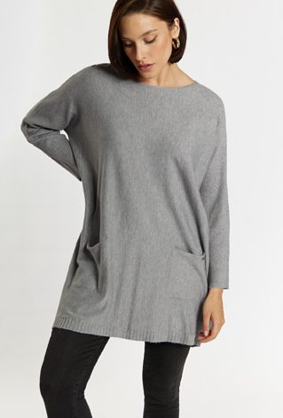 Sweter damski z kieszonkami