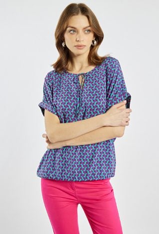 Wzorzysta bluzka damska