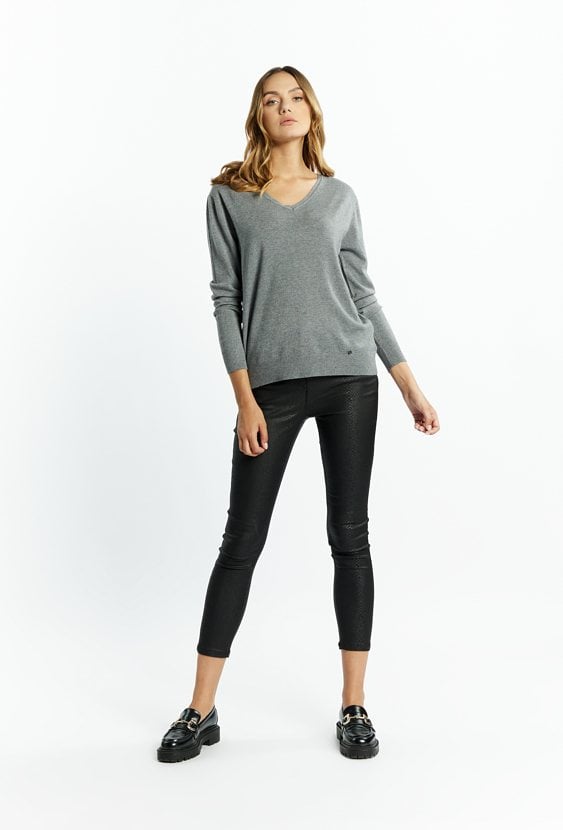 Wiskozowy sweter damski