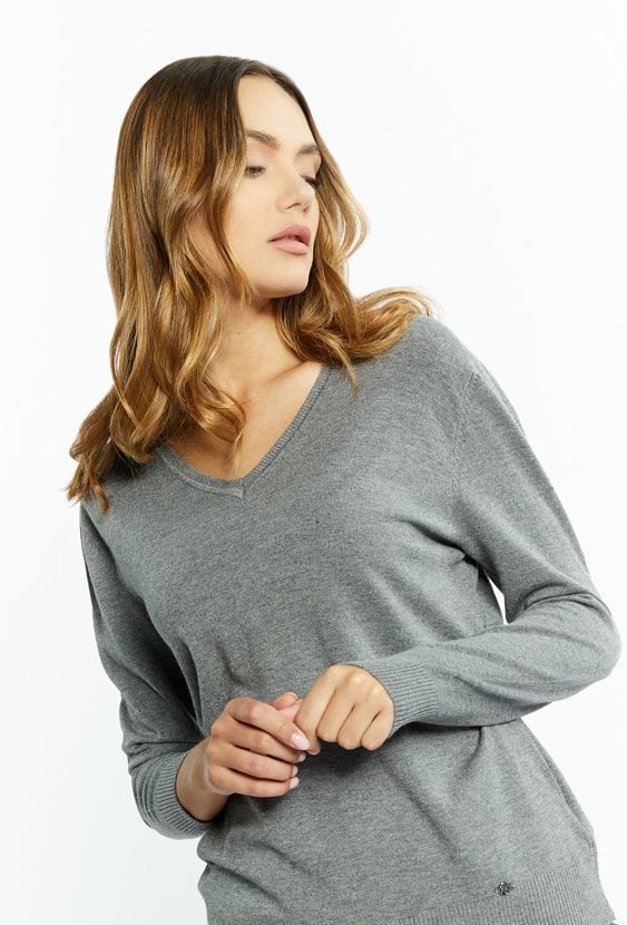 Wiskozowy sweter damski