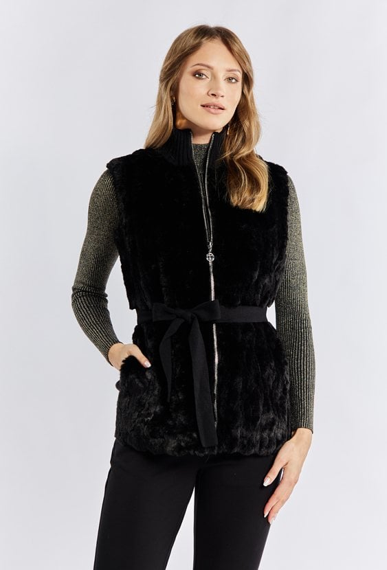 Swetrowa kamizelka damska