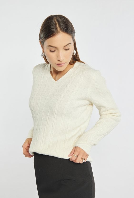 Sweter damski z połyskiem