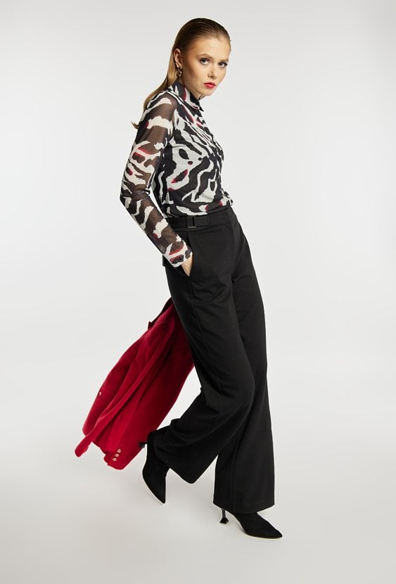 Wzorzysta koszula damska